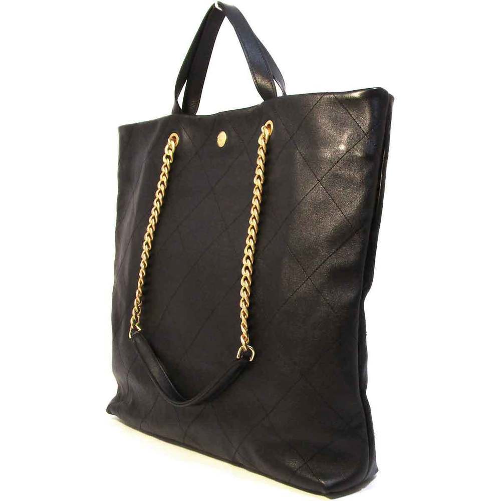 Chanel Shoulder Bag Maxi Shopping Tote Black S